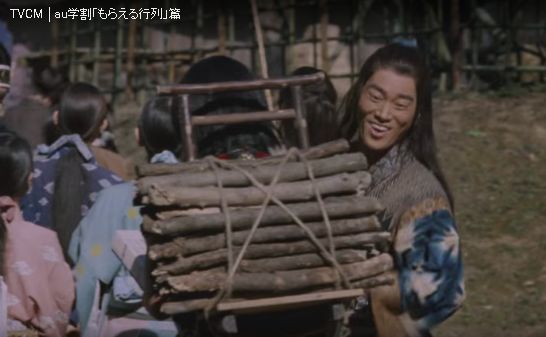 UのCM 三太郎シリーズ 「もらえる行列編」 の一寸法師